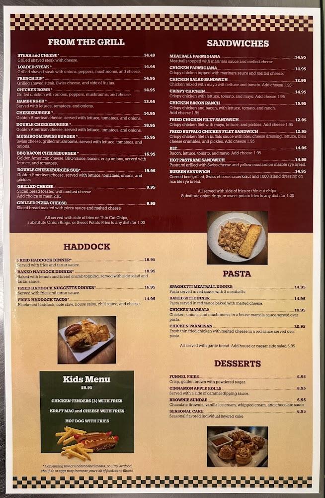 Riverton Station Pizza, Bar & Grill Menu image 1
